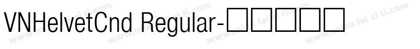 VNHelvetCnd Regular字体转换